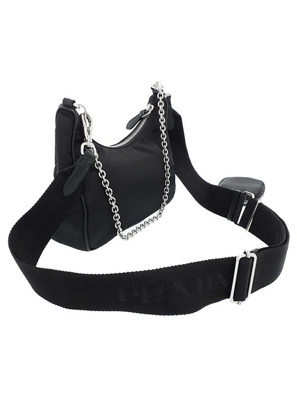 Prada Black Bag 2005 ReEdition Chain ReNylon